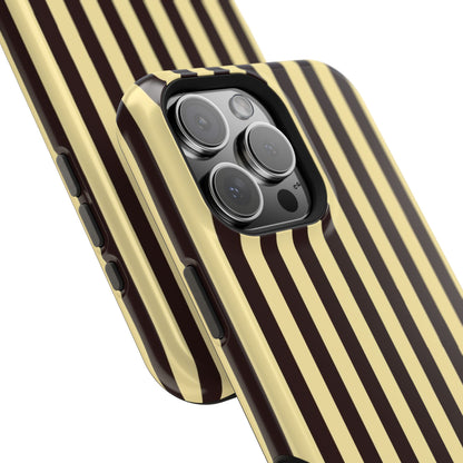 Striped Retro Phone Case — Magnetic Impact-Resistant