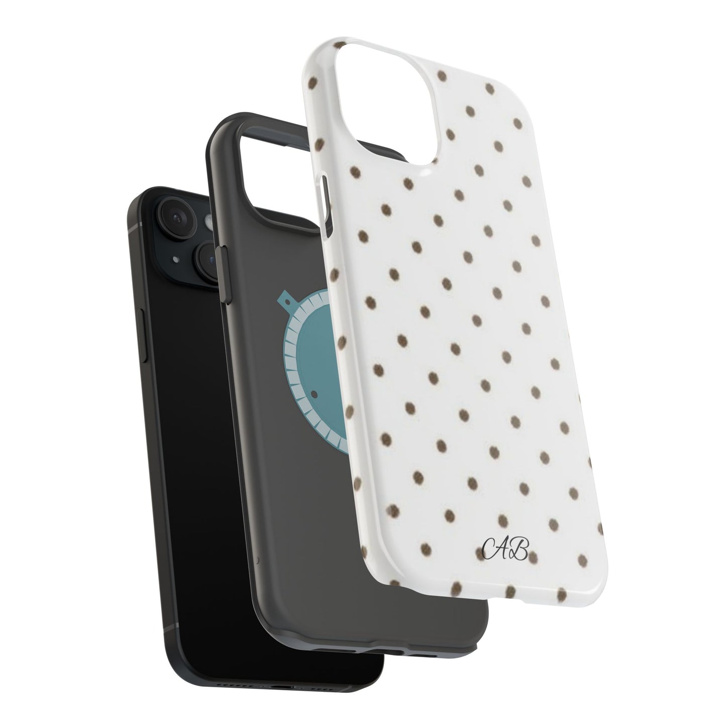 Polka Dot Magnetic Impact-Resistant Phone Case