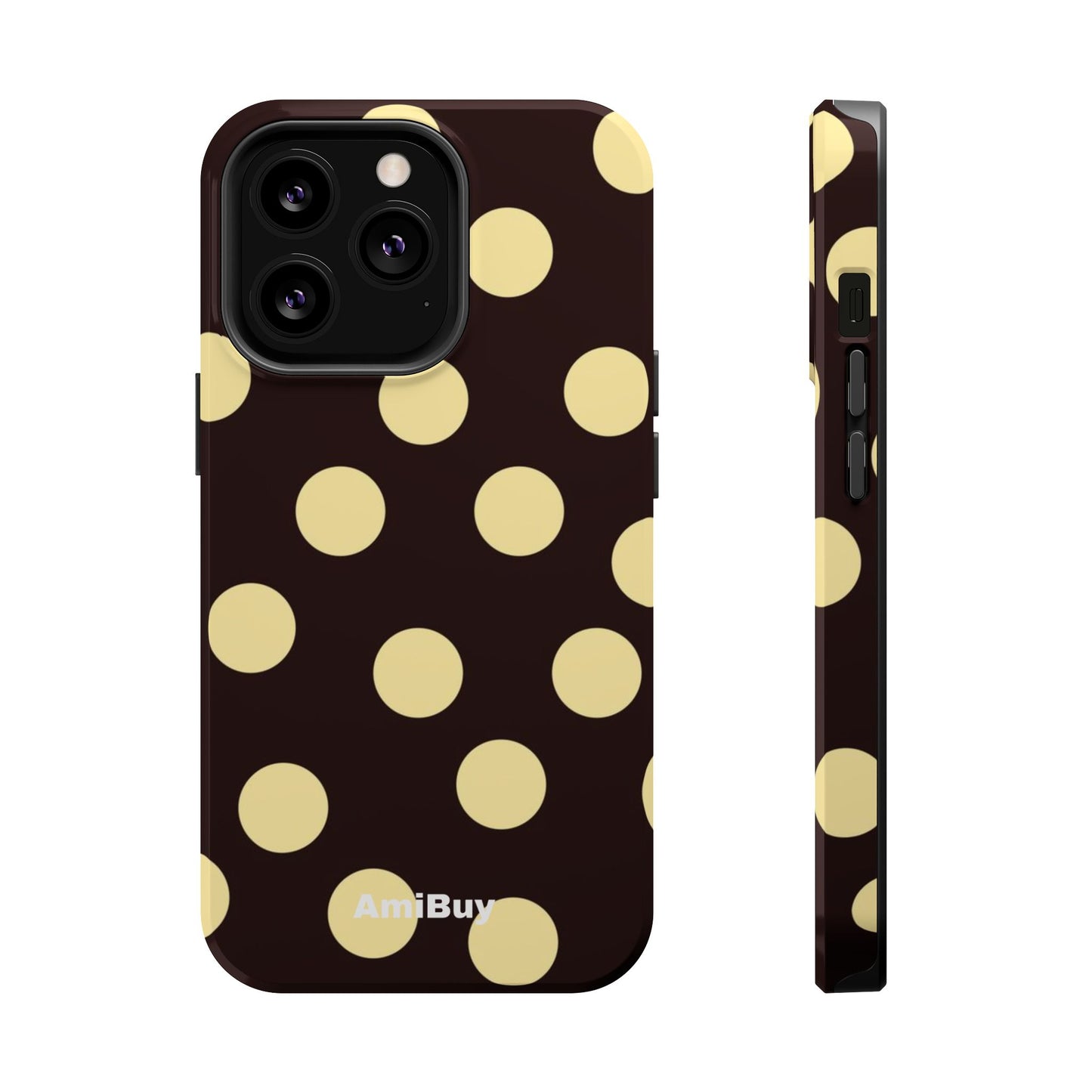 Polka Dot Magnetic Impact Phone Case — Protective iPhone Cover