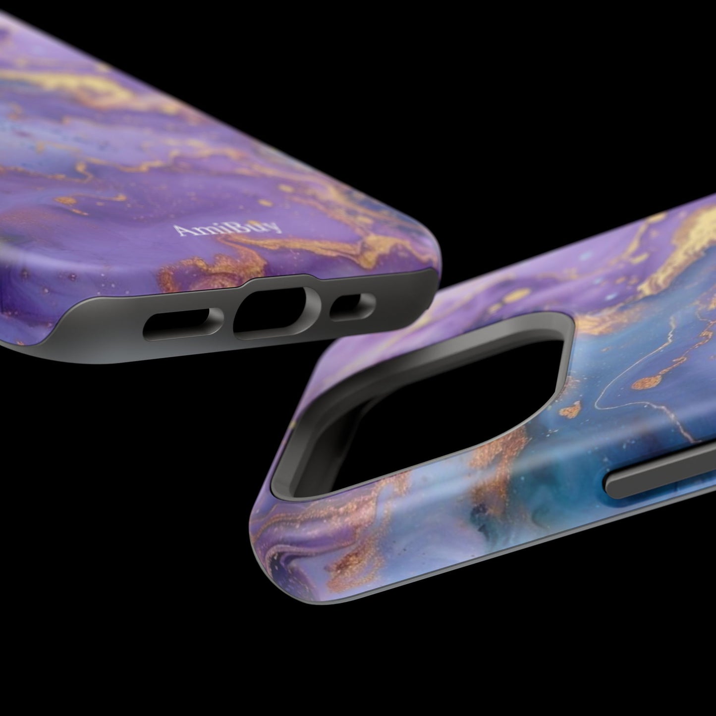 Purple Marble Magnetic Impact-Resistant Phone Case