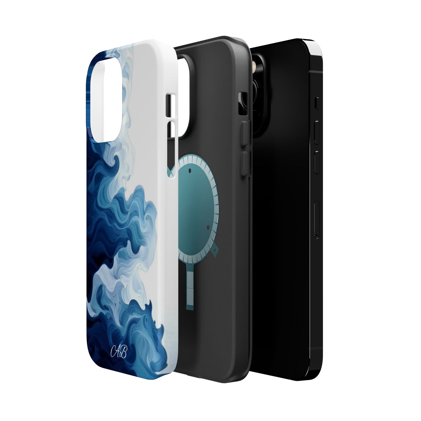 Blue Smoke Magnetic Impact-Resistant Phone Case