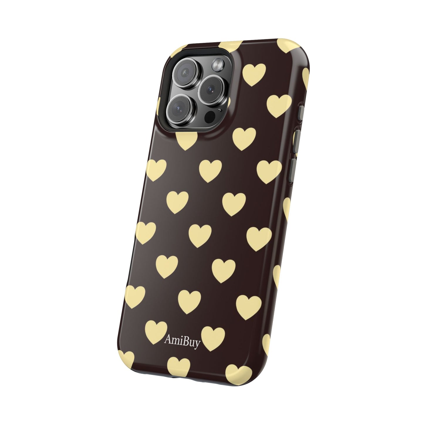 Heart Pattern Magnetic Impact-Resistant Phone Case