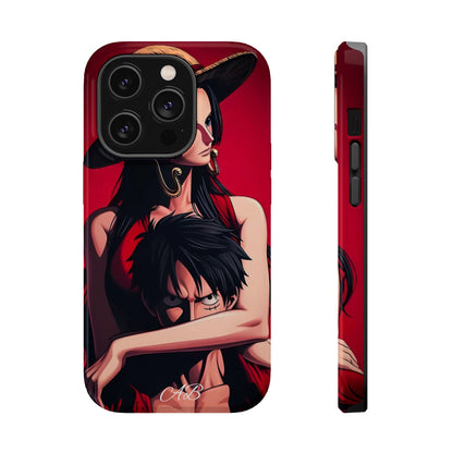 Anime Straw Hat Couple Magnetic Impact-Resistant Phone Case