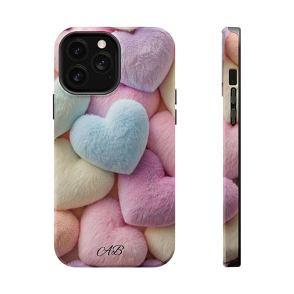 Pastel Heart Pattern Magnetic Impact-Resistant Phone Case