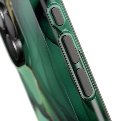 Green Marble Magnetic Impact-Resistant Phone Case