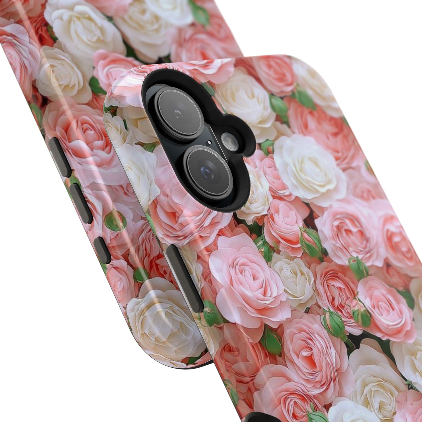 Floral Rose Pattern Magnetic Impact-Resistant Phone Case
