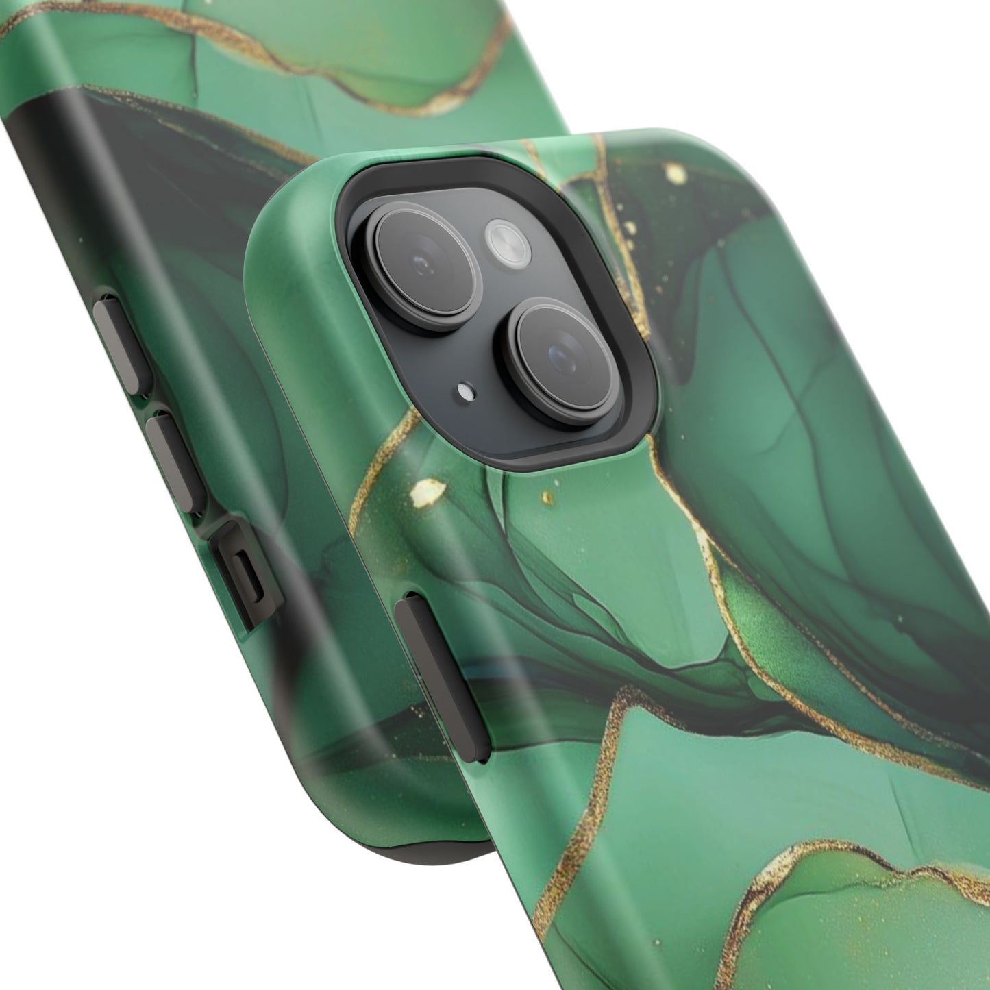 Green Marble Magnetic Impact-Resistant Phone Case
