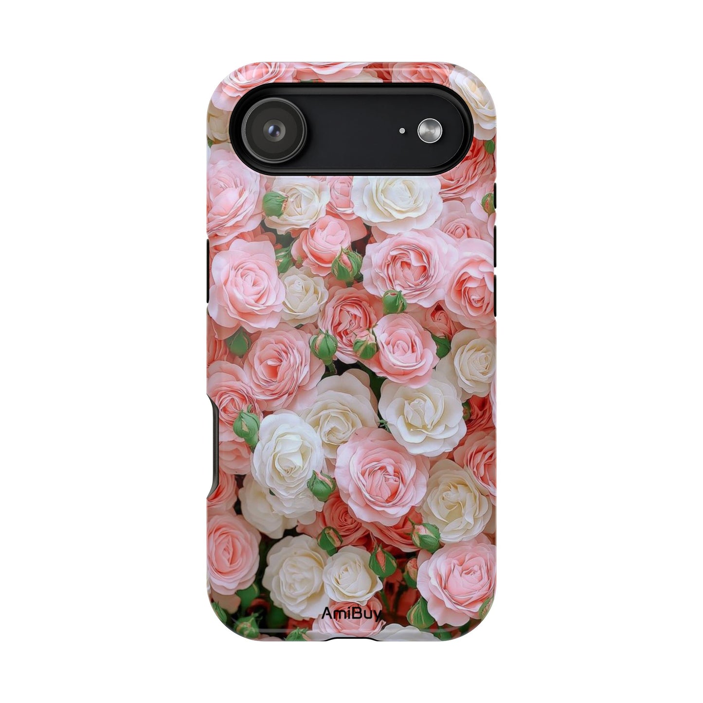Floral Rose Pattern Magnetic Impact-Resistant Phone Case