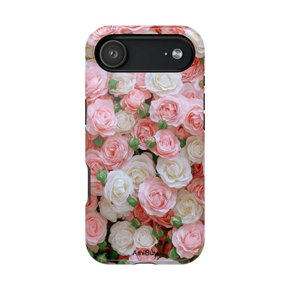 Floral Rose Pattern Magnetic Impact-Resistant Phone Case