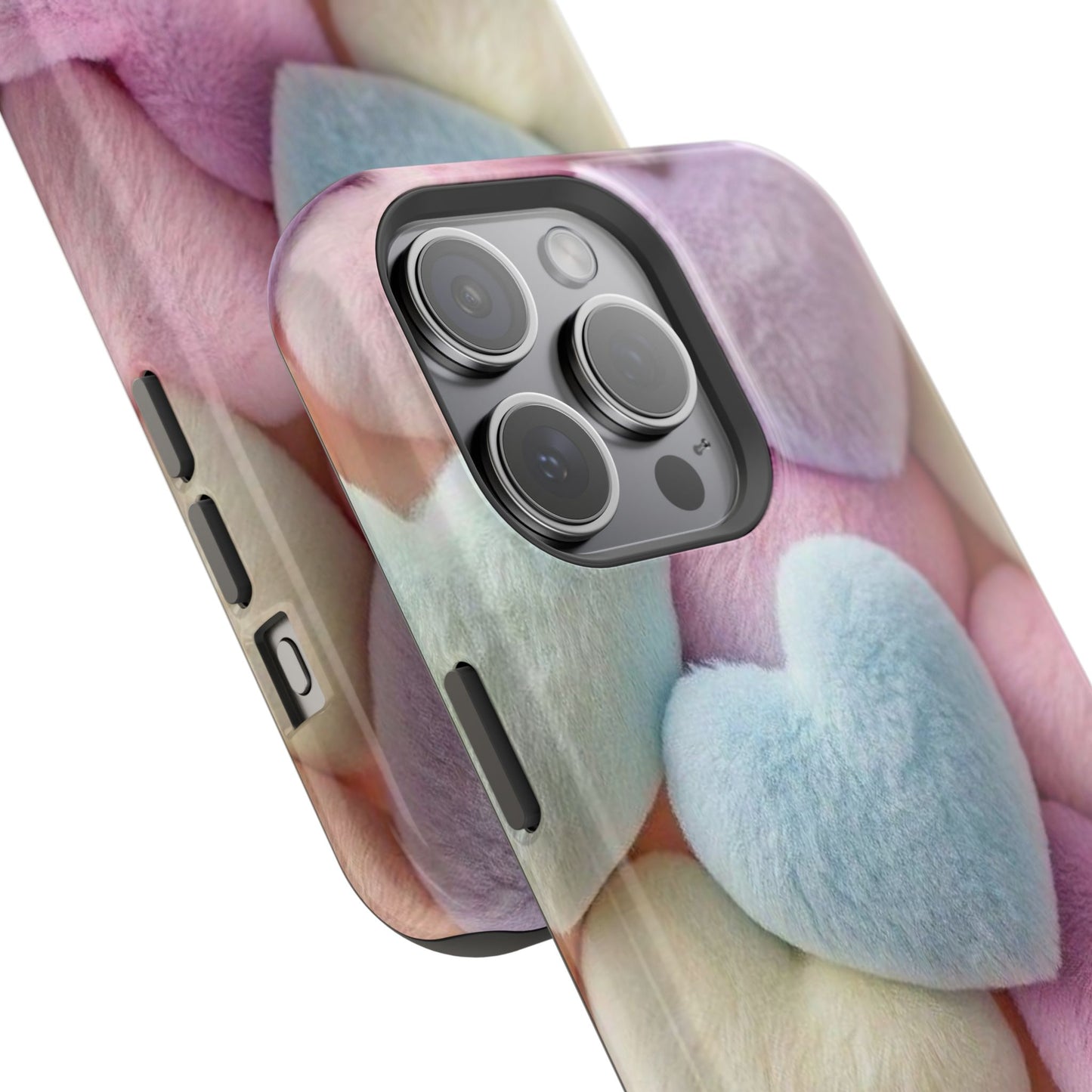 Pastel Heart Pattern Magnetic Impact-Resistant Phone Case