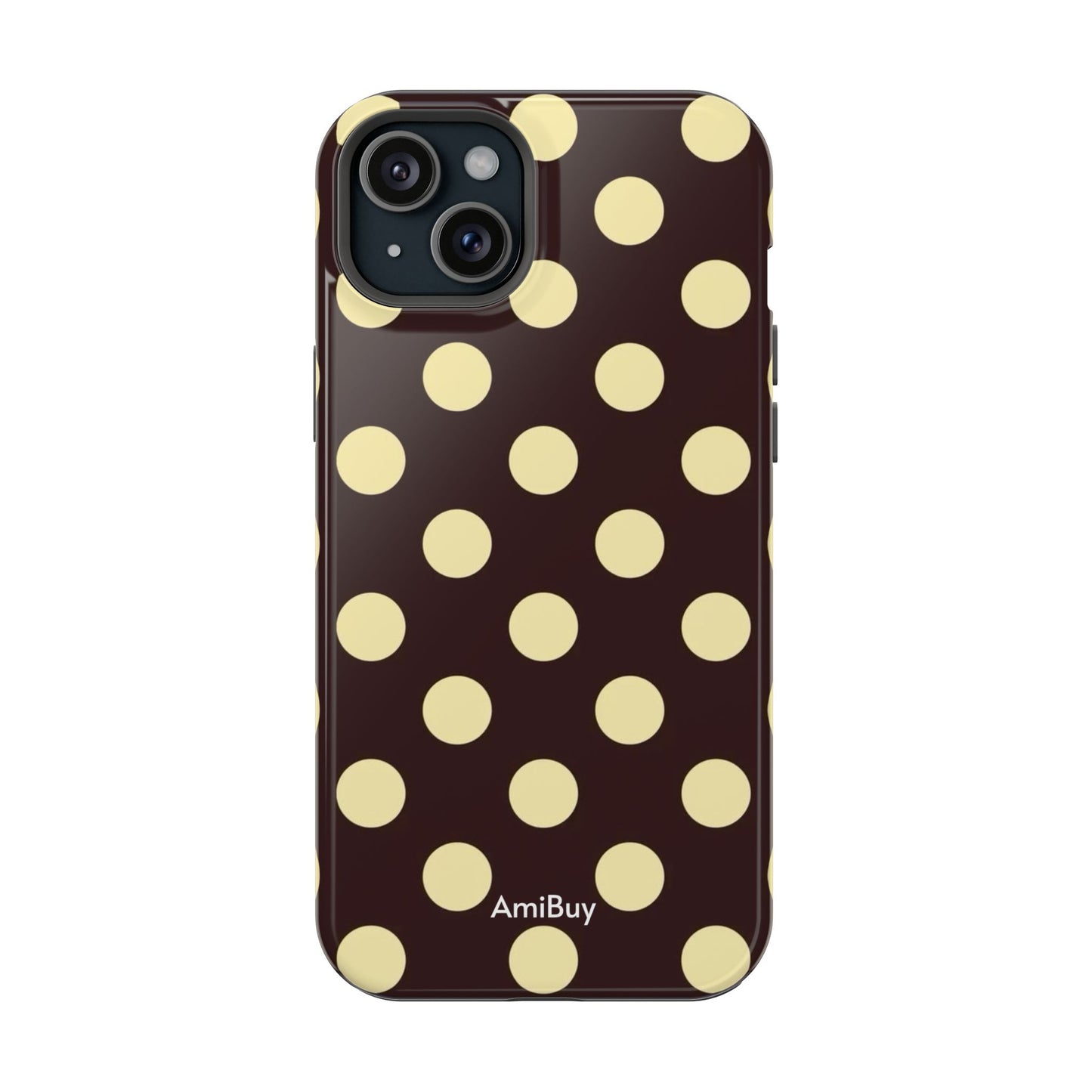 Polka Dot Magnetic Impact Phone Case — Protective Stylish Phone Cover