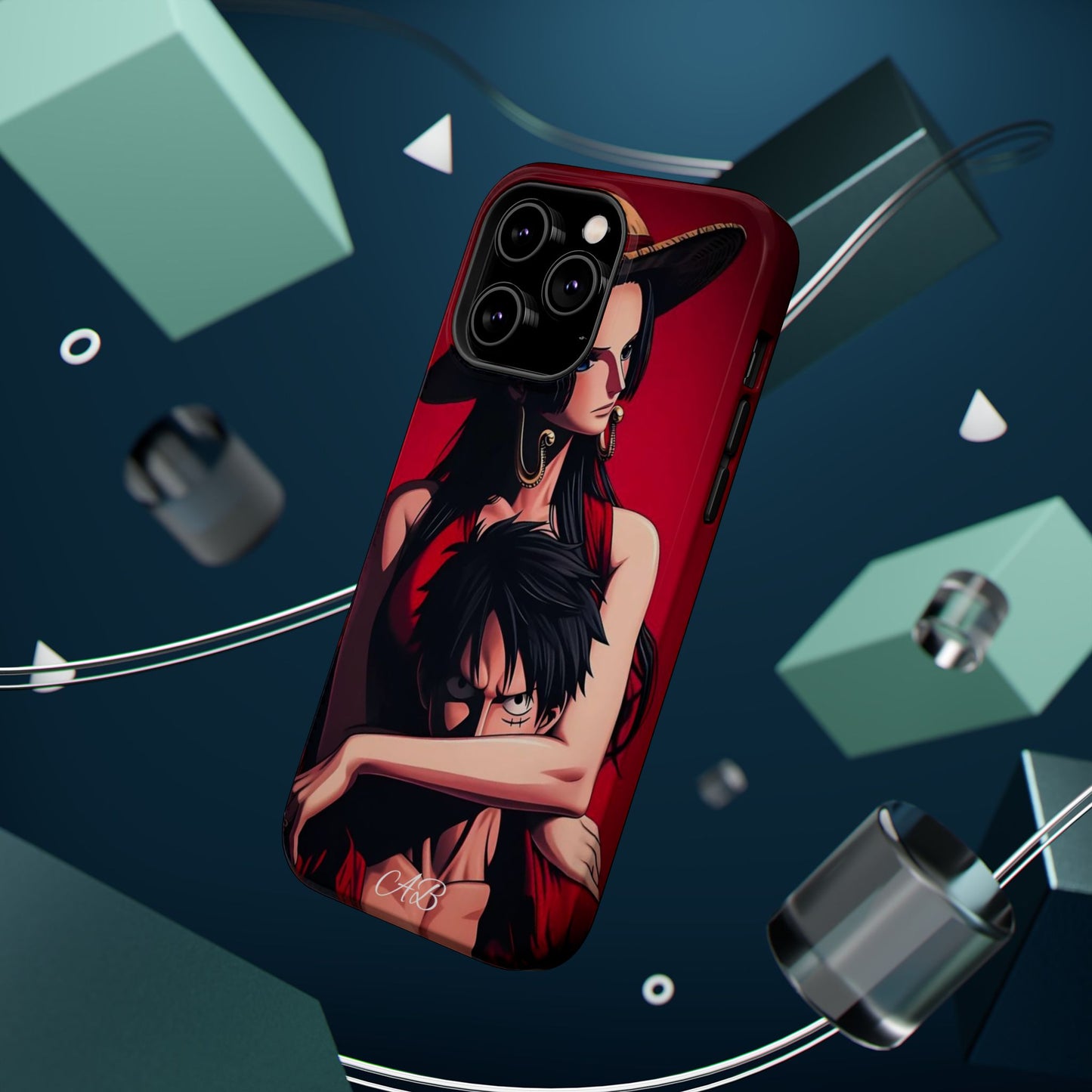 Anime Straw Hat Couple Magnetic Impact-Resistant Phone Case