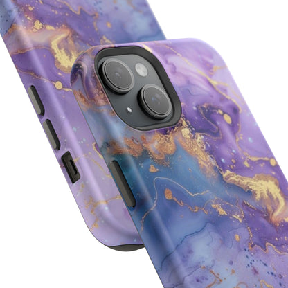 Purple Marble Magnetic Impact-Resistant Phone Case