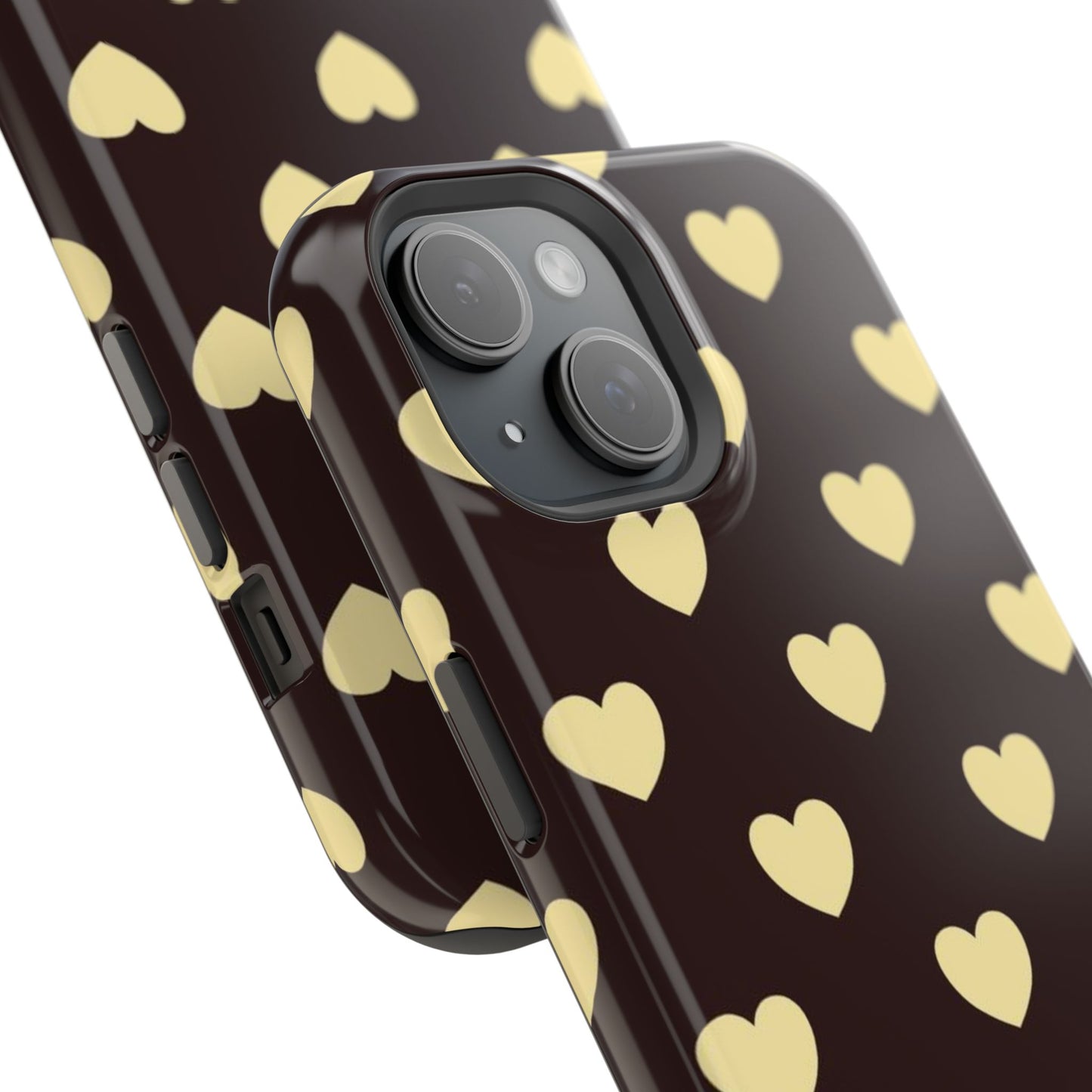Heart Pattern Magnetic Impact-Resistant Phone Case