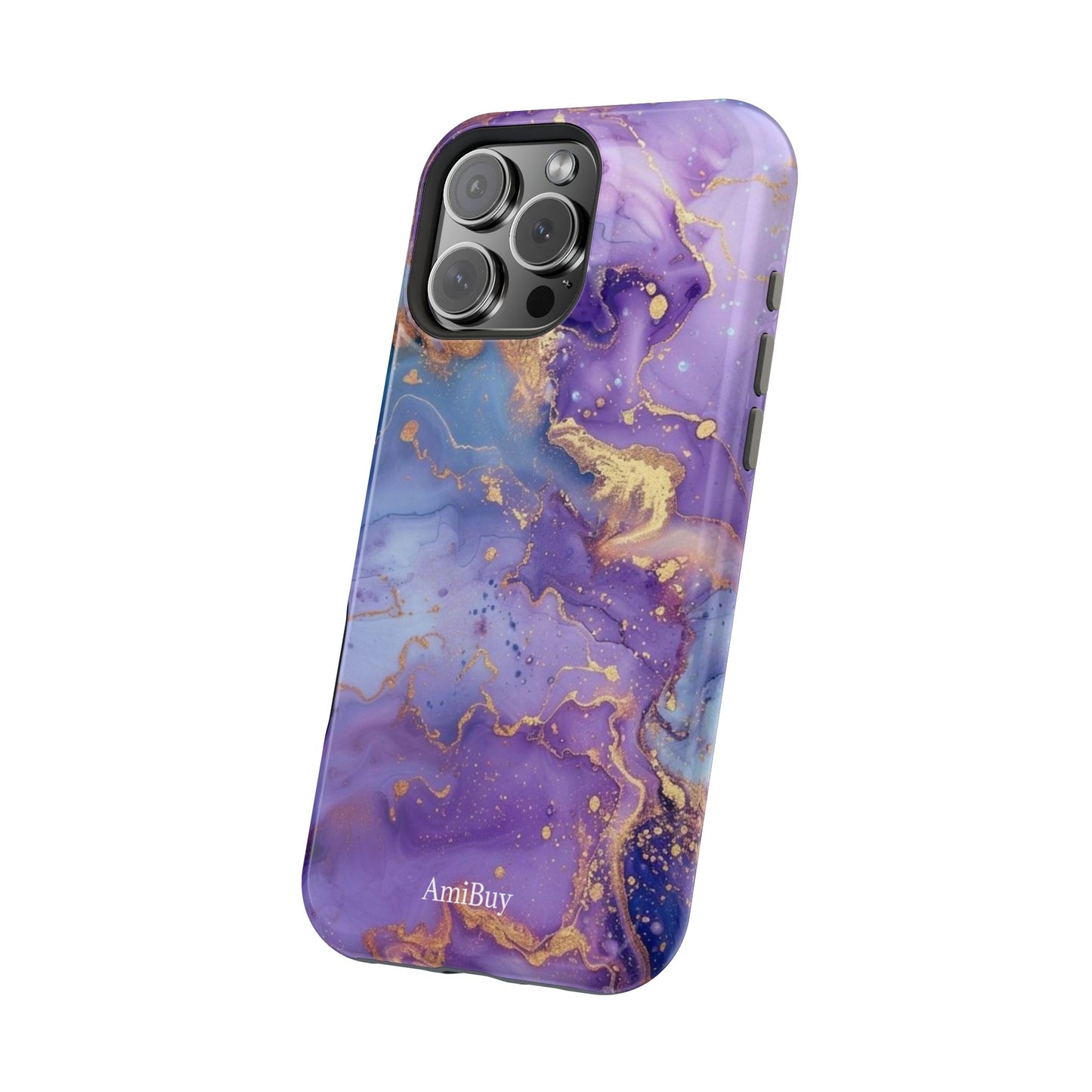 Purple Marble Magnetic Impact-Resistant Phone Case