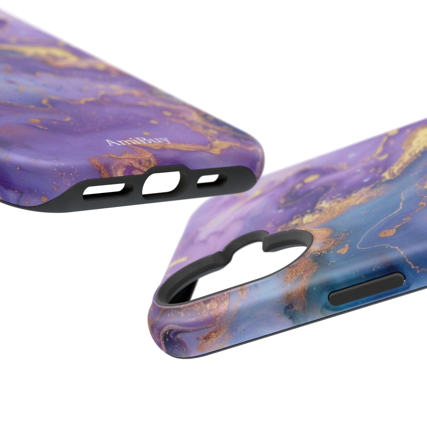 Purple Marble Magnetic Impact-Resistant Phone Case