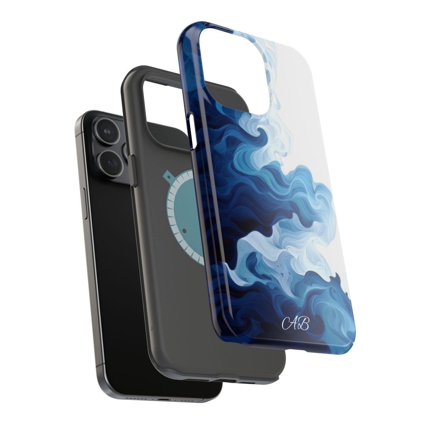 Blue Smoke Magnetic Impact-Resistant Phone Case