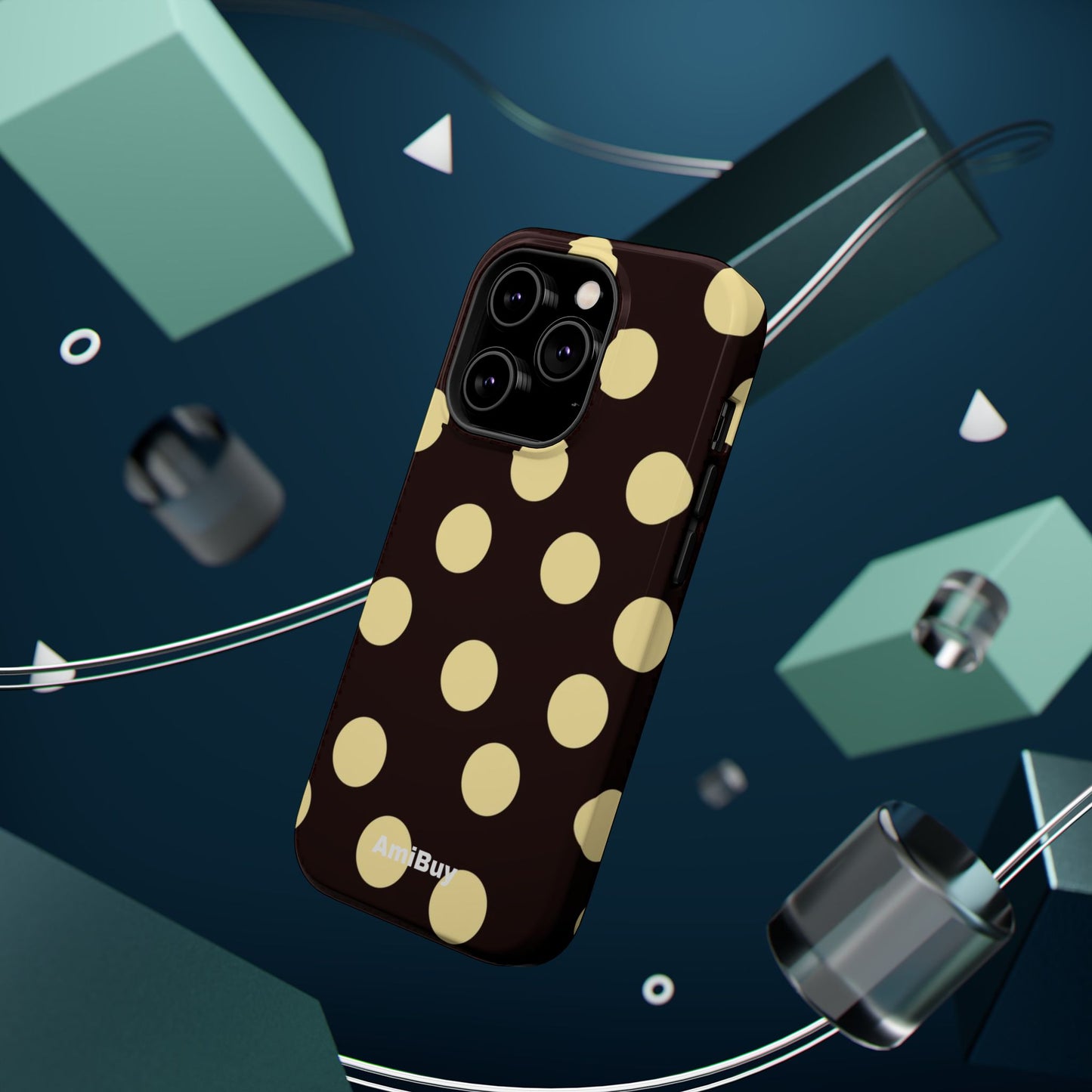 Polka Dot Magnetic Impact Phone Case — Protective iPhone Cover