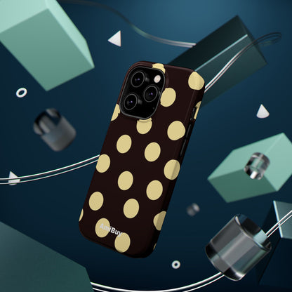 Polka Dot Magnetic Impact Phone Case — Protective iPhone Cover