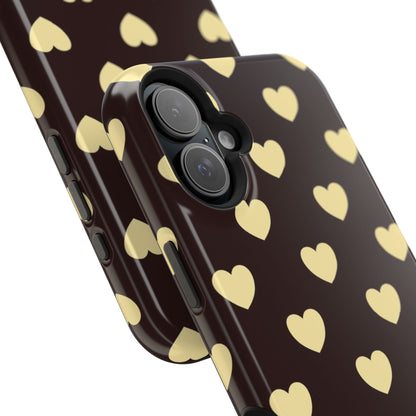Heart Pattern Magnetic Impact-Resistant Phone Case