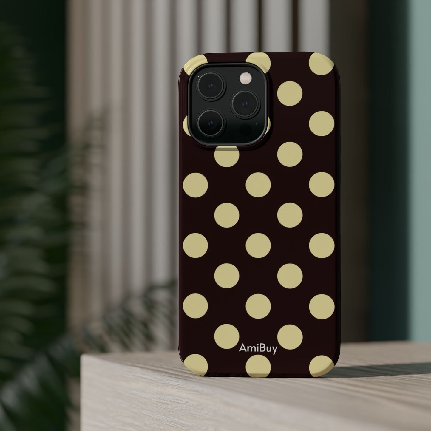 Polka Dot Magnetic Impact Phone Case — Protective Stylish Phone Cover