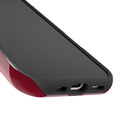 Magnetic Impact-Resistant Phone Case — Retro Layered Heart Design