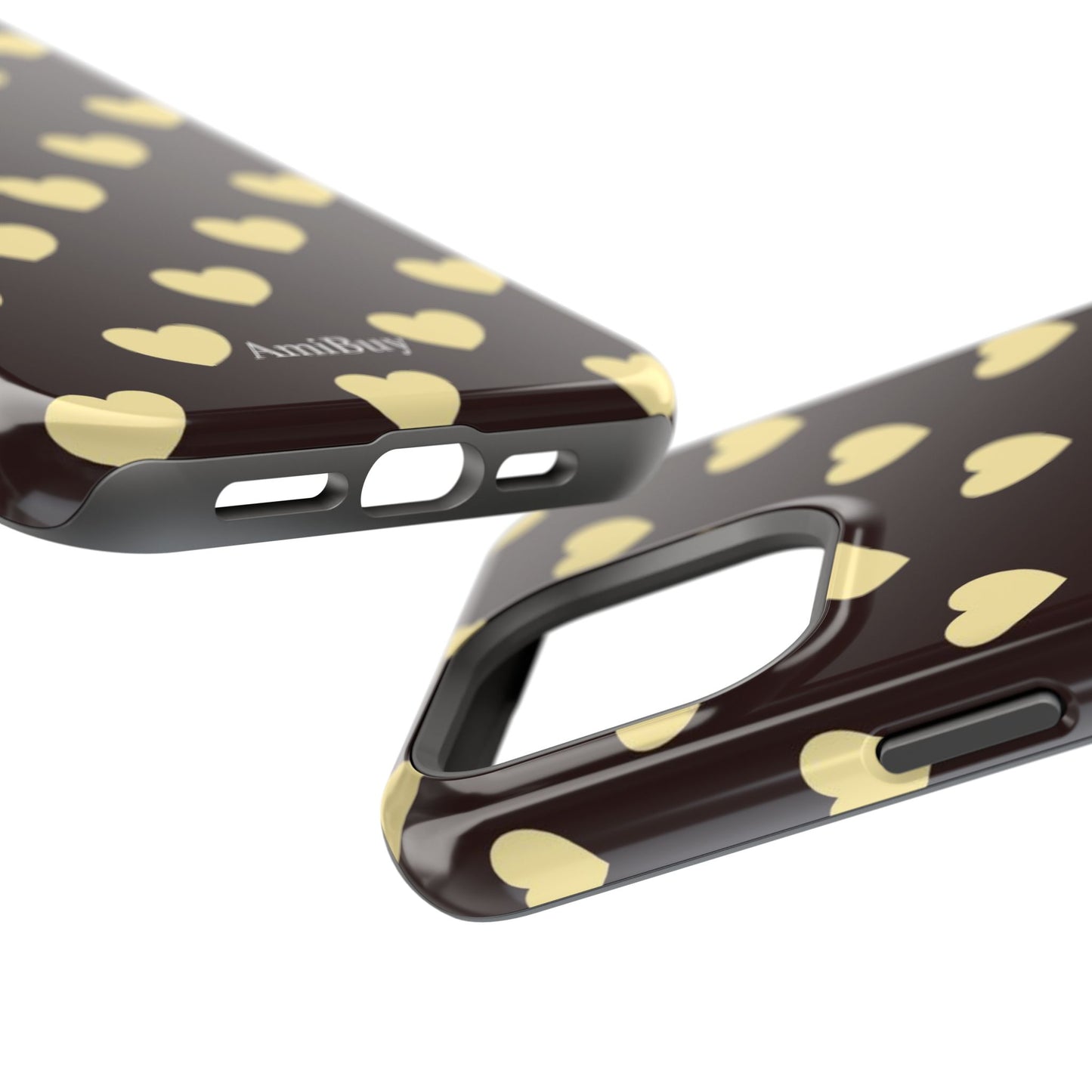 Heart Pattern Magnetic Impact-Resistant Phone Case