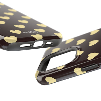 Heart Pattern Magnetic Impact-Resistant Phone Case