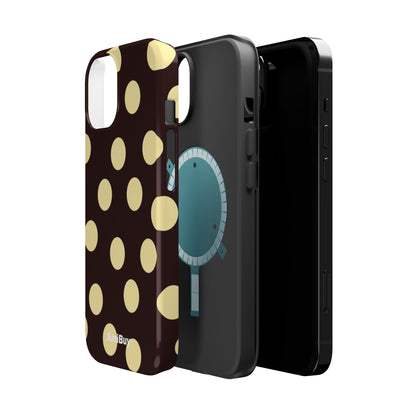 Polka Dot Magnetic Impact Phone Case — Protective iPhone Cover