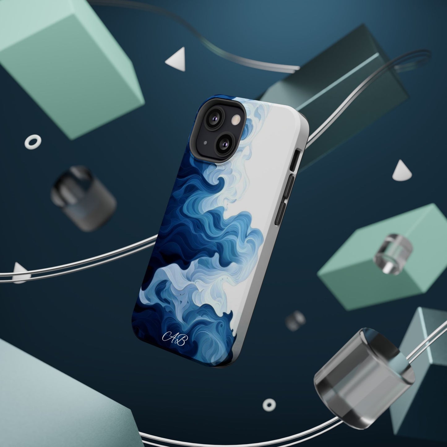 Blue Smoke Magnetic Impact-Resistant Phone Case