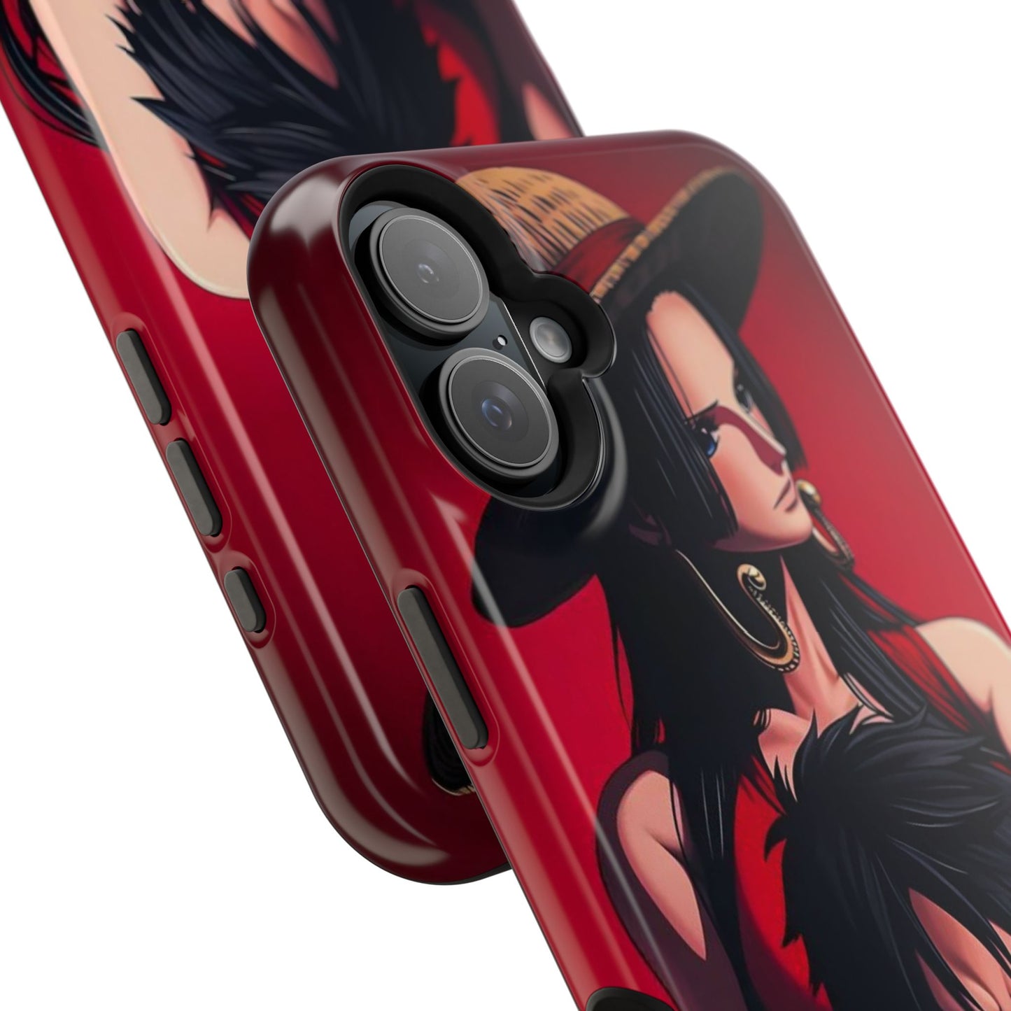 Anime Straw Hat Couple Magnetic Impact-Resistant Phone Case