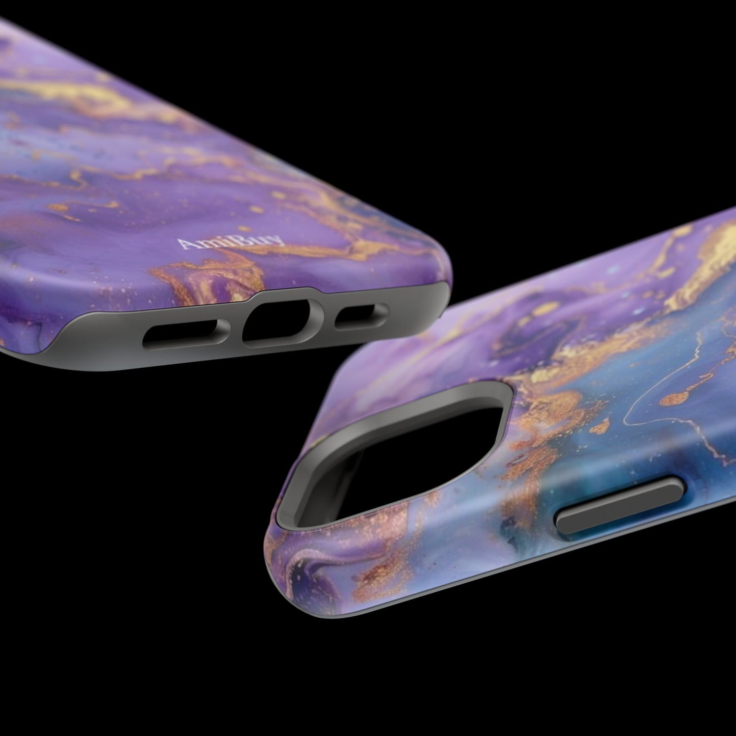 Purple Marble Magnetic Impact-Resistant Phone Case