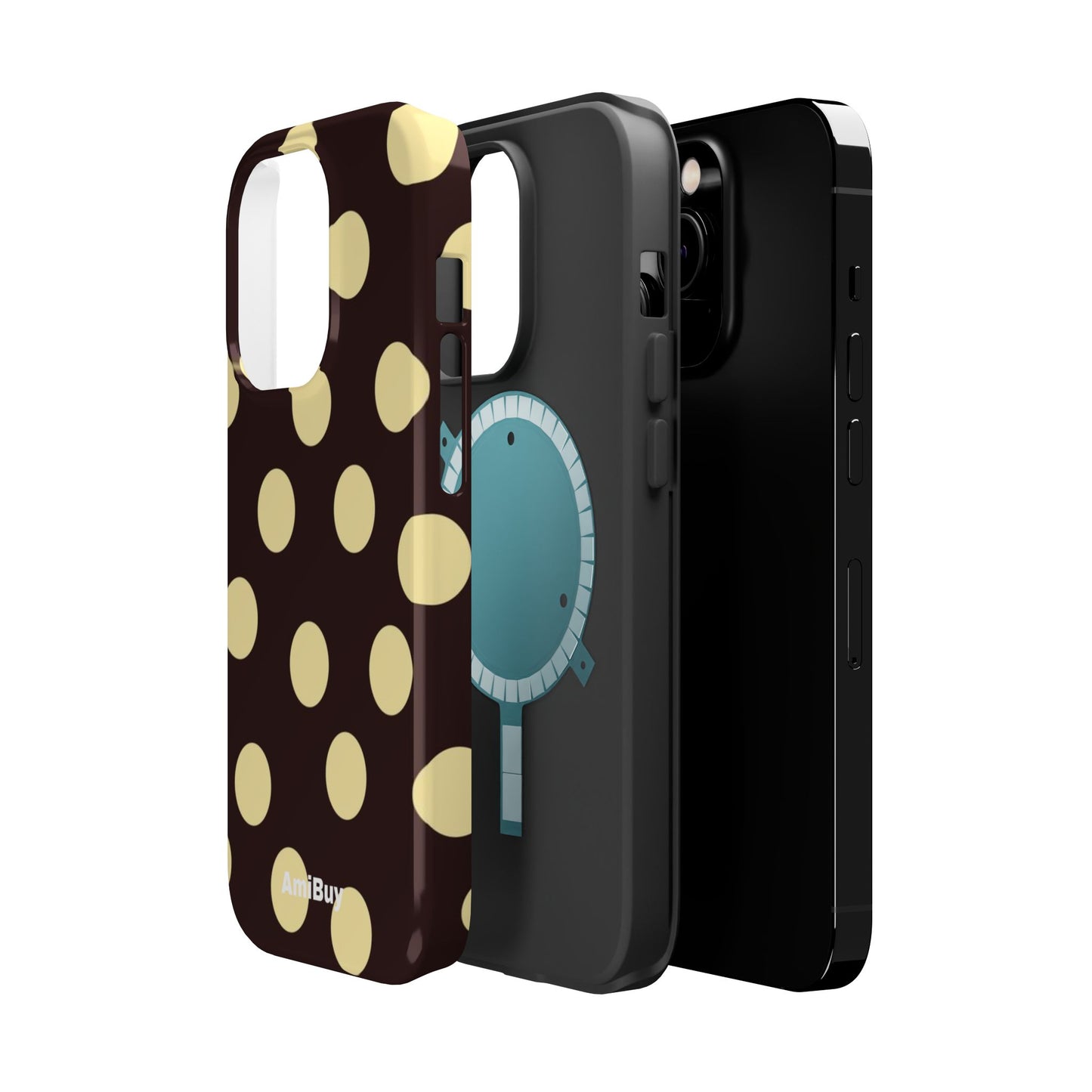 Polka Dot Magnetic Impact Phone Case — Protective iPhone Cover