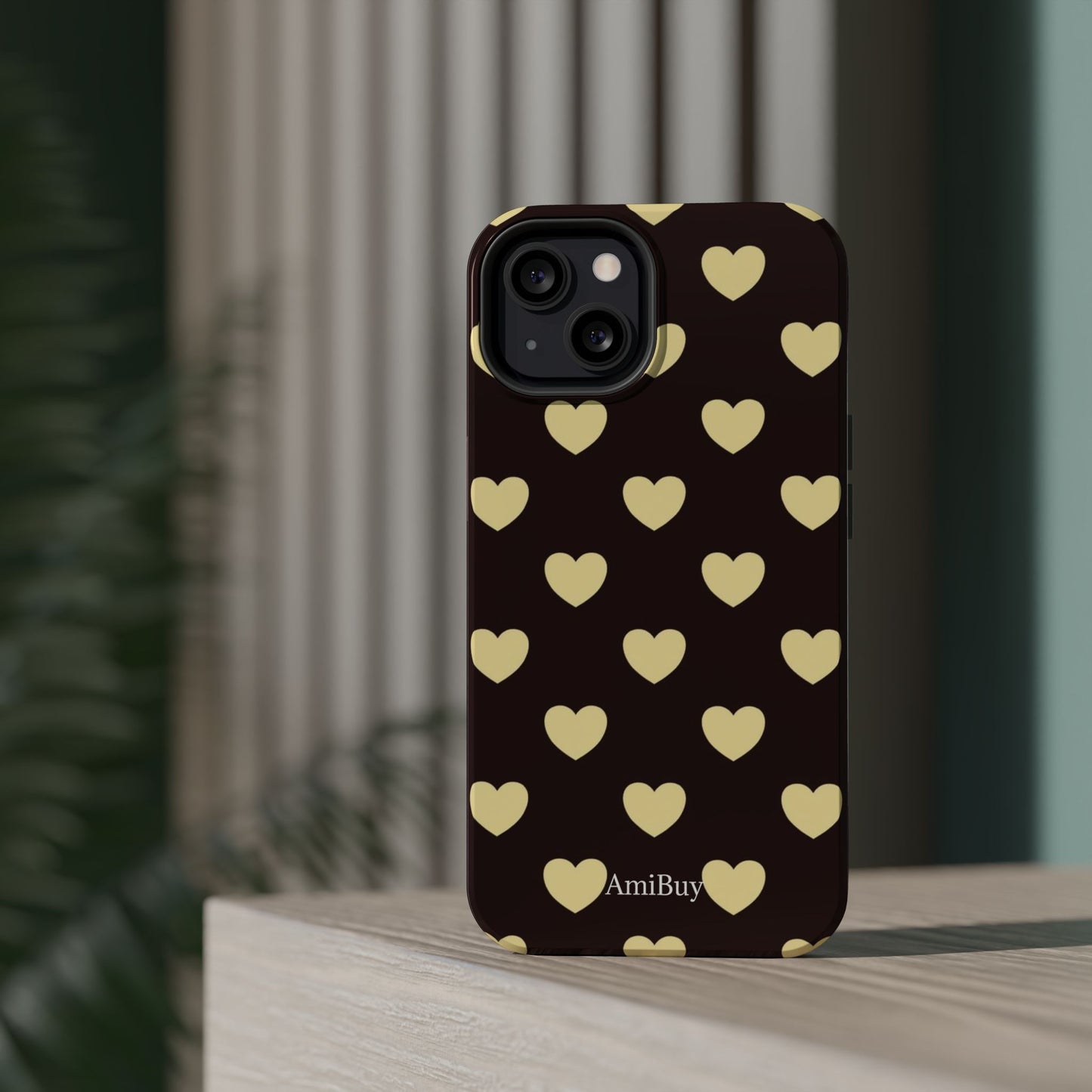 Heart Pattern Magnetic Impact-Resistant Phone Case