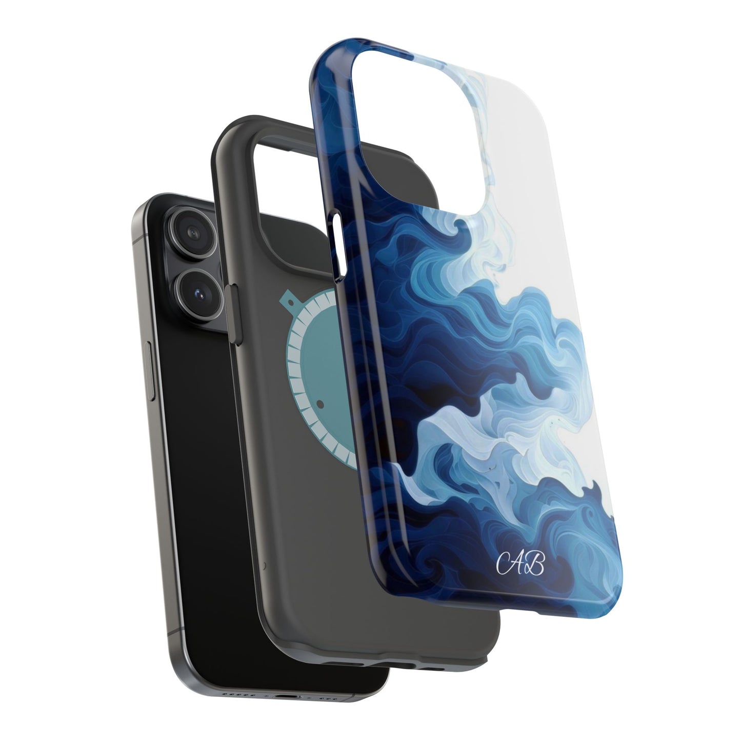 Blue Smoke Magnetic Impact-Resistant Phone Case