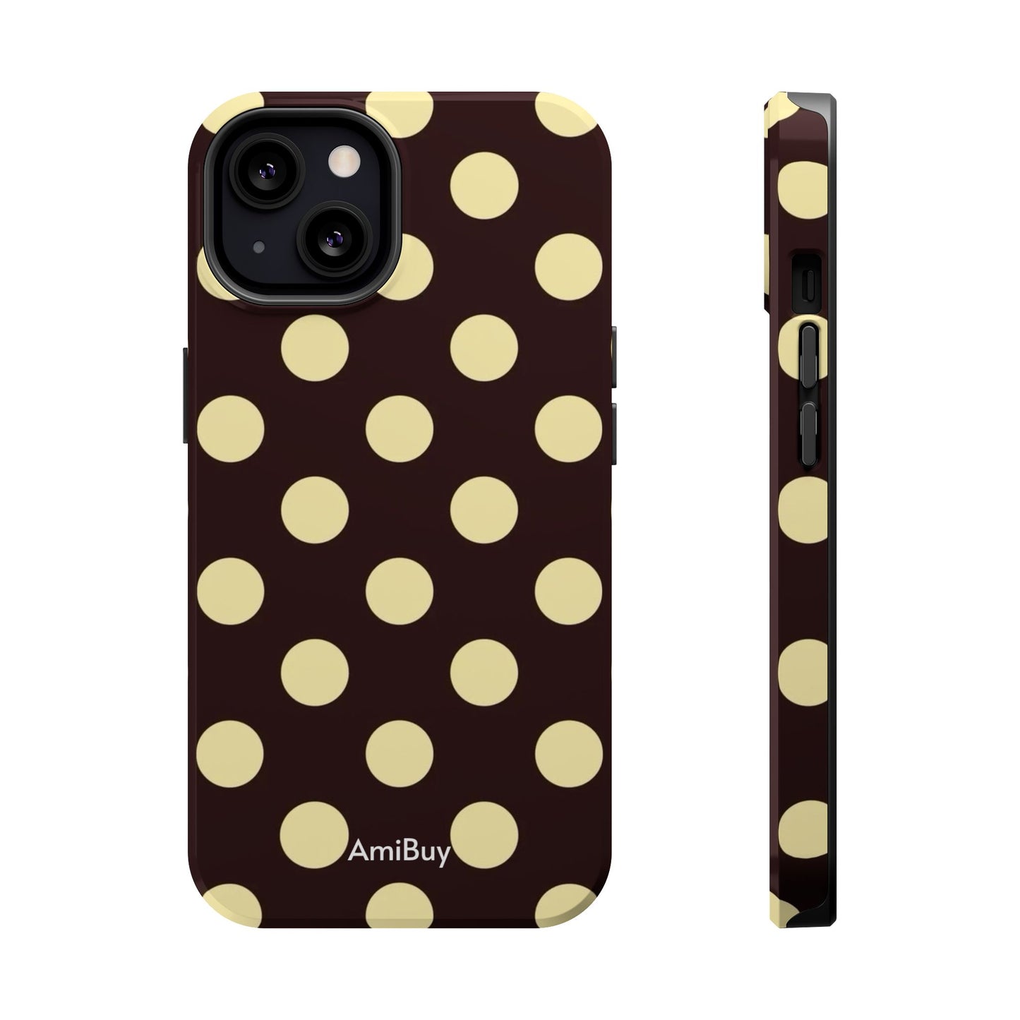 Polka Dot Magnetic Impact Phone Case — Protective Stylish Phone Cover