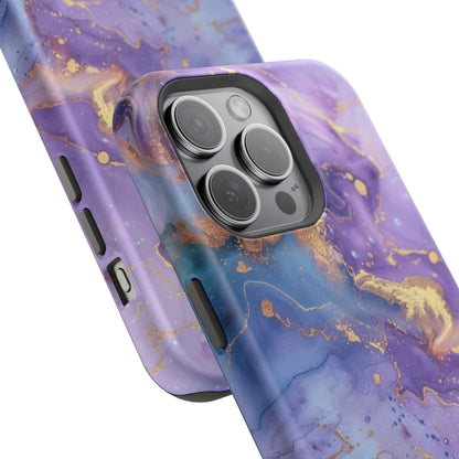 Purple Marble Magnetic Impact-Resistant Phone Case