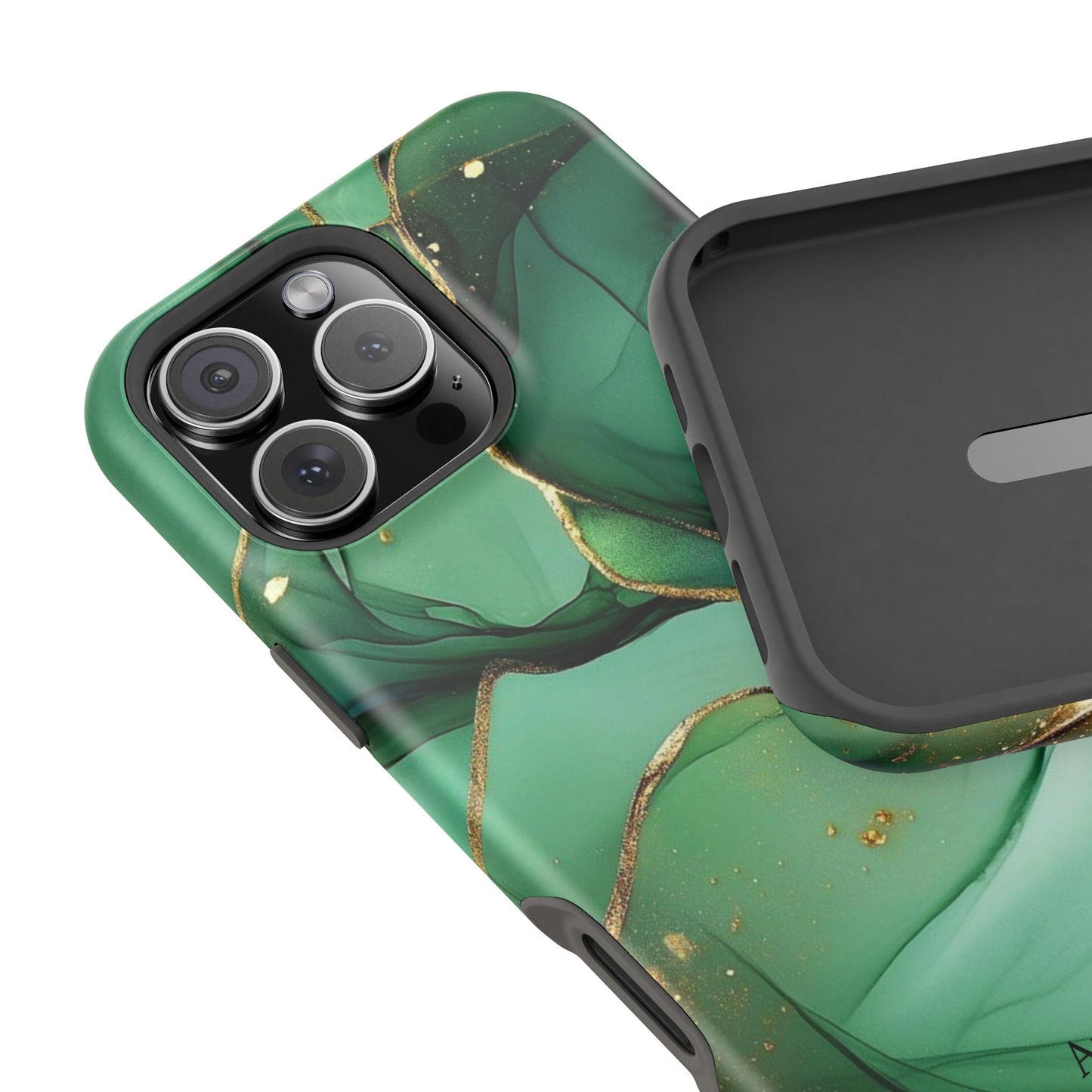 Green Marble Magnetic Impact-Resistant Phone Case