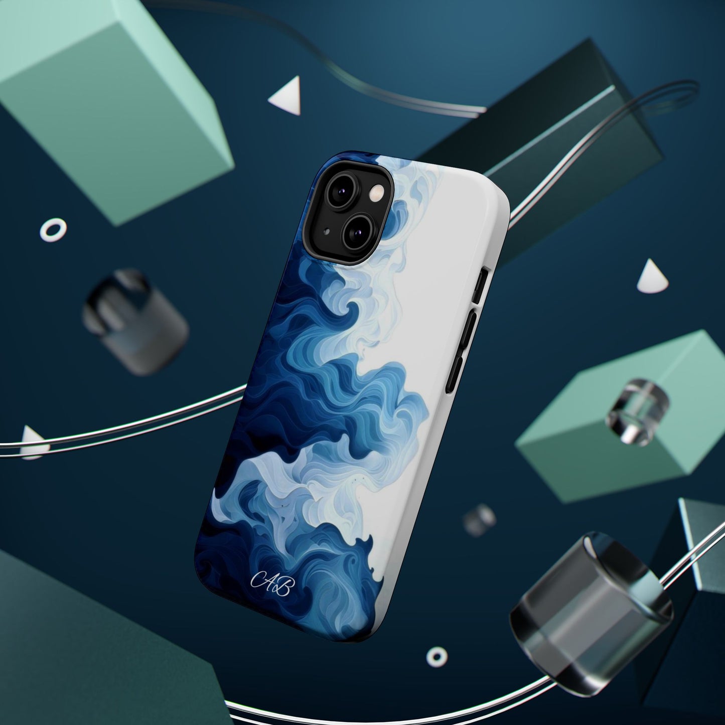 Blue Smoke Magnetic Impact-Resistant Phone Case