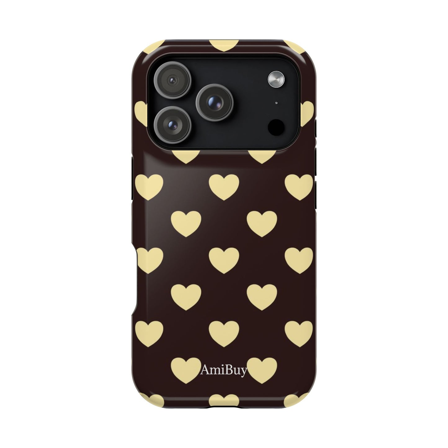 Heart Pattern Magnetic Impact-Resistant Phone Case