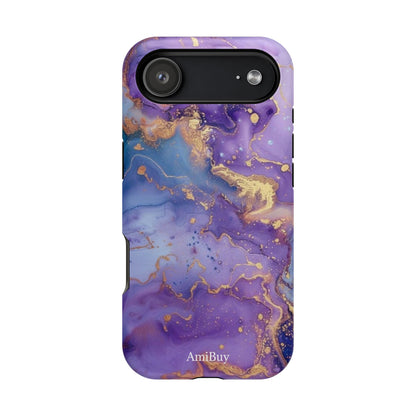 Purple Marble Magnetic Impact-Resistant Phone Case