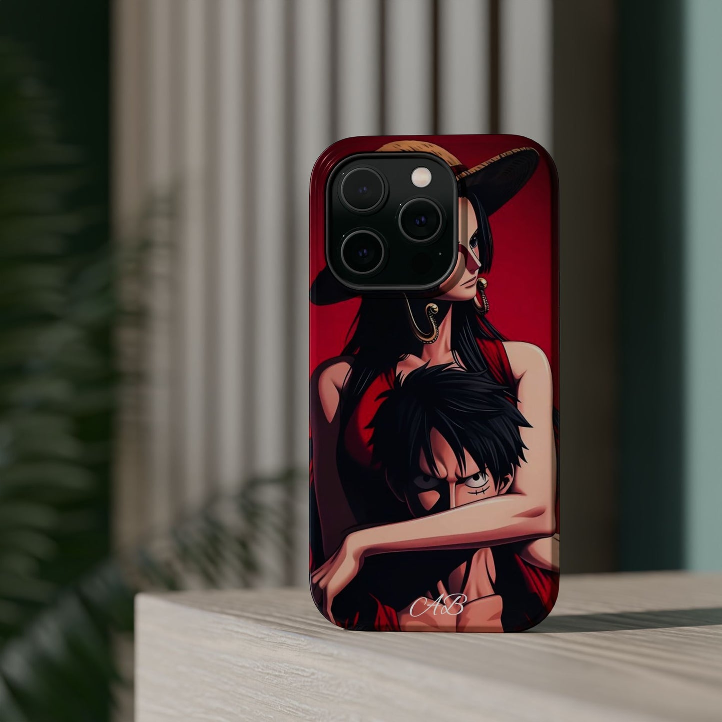 Anime Straw Hat Couple Magnetic Impact-Resistant Phone Case