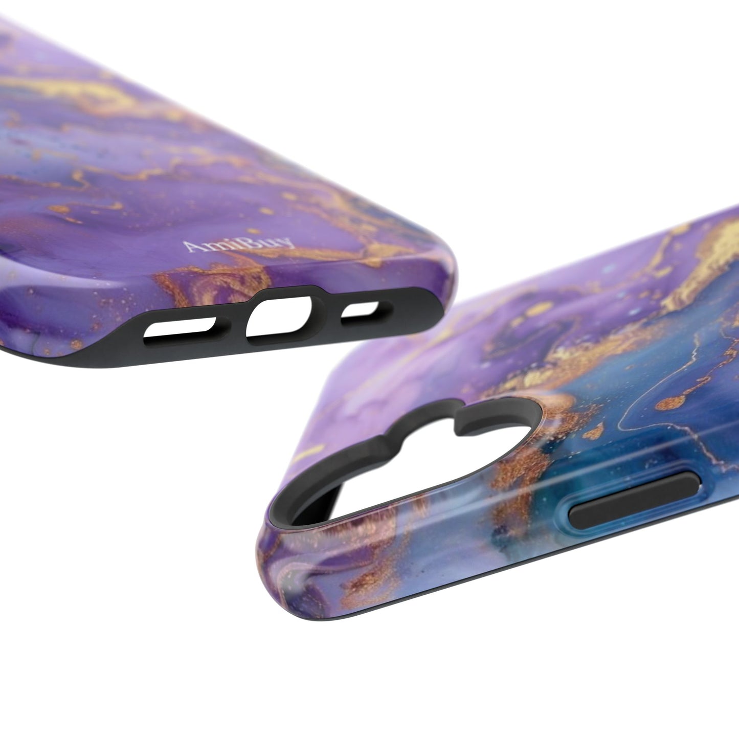 Purple Marble Magnetic Impact-Resistant Phone Case
