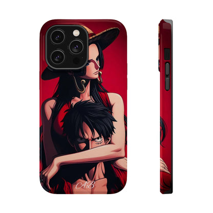 Anime Straw Hat Couple Magnetic Impact-Resistant Phone Case