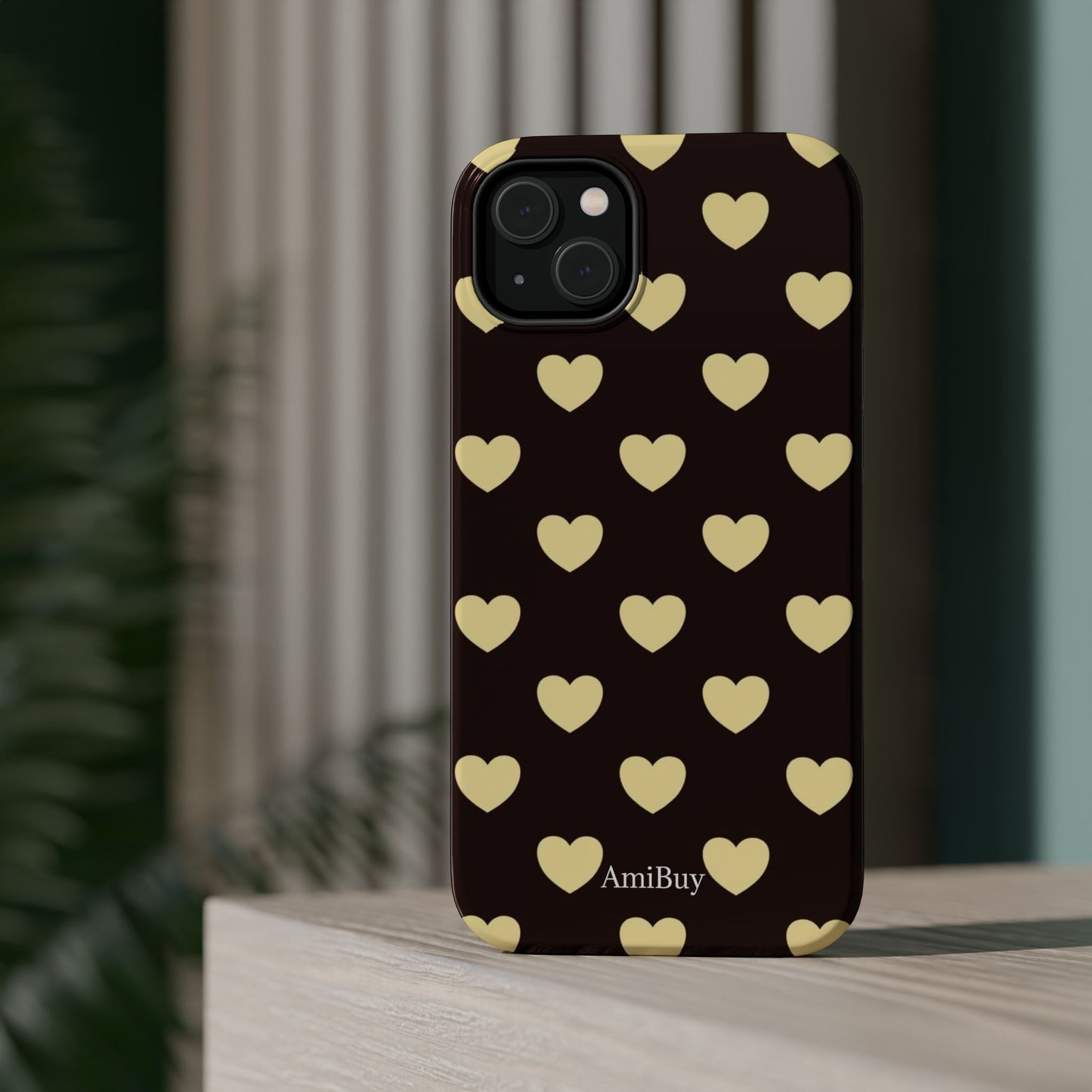 Heart Pattern Magnetic Impact-Resistant Phone Case