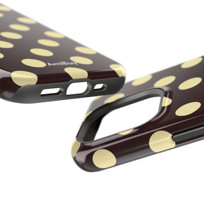 Polka Dot Magnetic Impact Phone Case — Protective Stylish Phone Cover