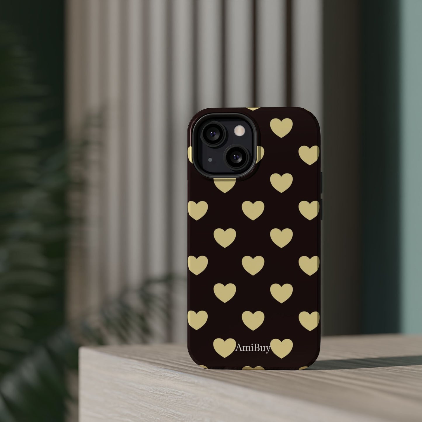 Heart Pattern Magnetic Impact-Resistant Phone Case