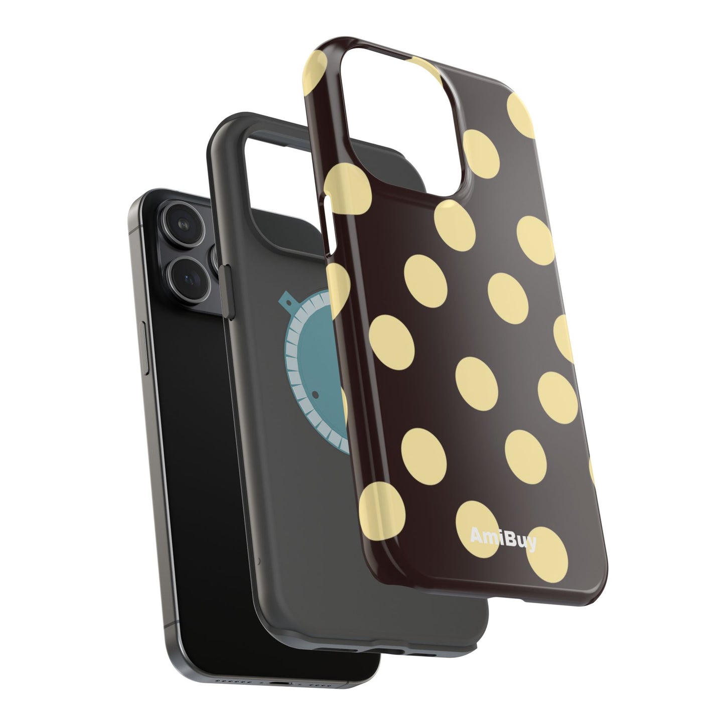 Polka Dot Magnetic Impact Phone Case — Protective iPhone Cover
