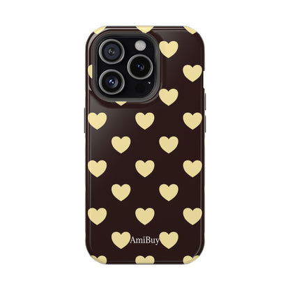 Heart Pattern Magnetic Impact-Resistant Phone Case