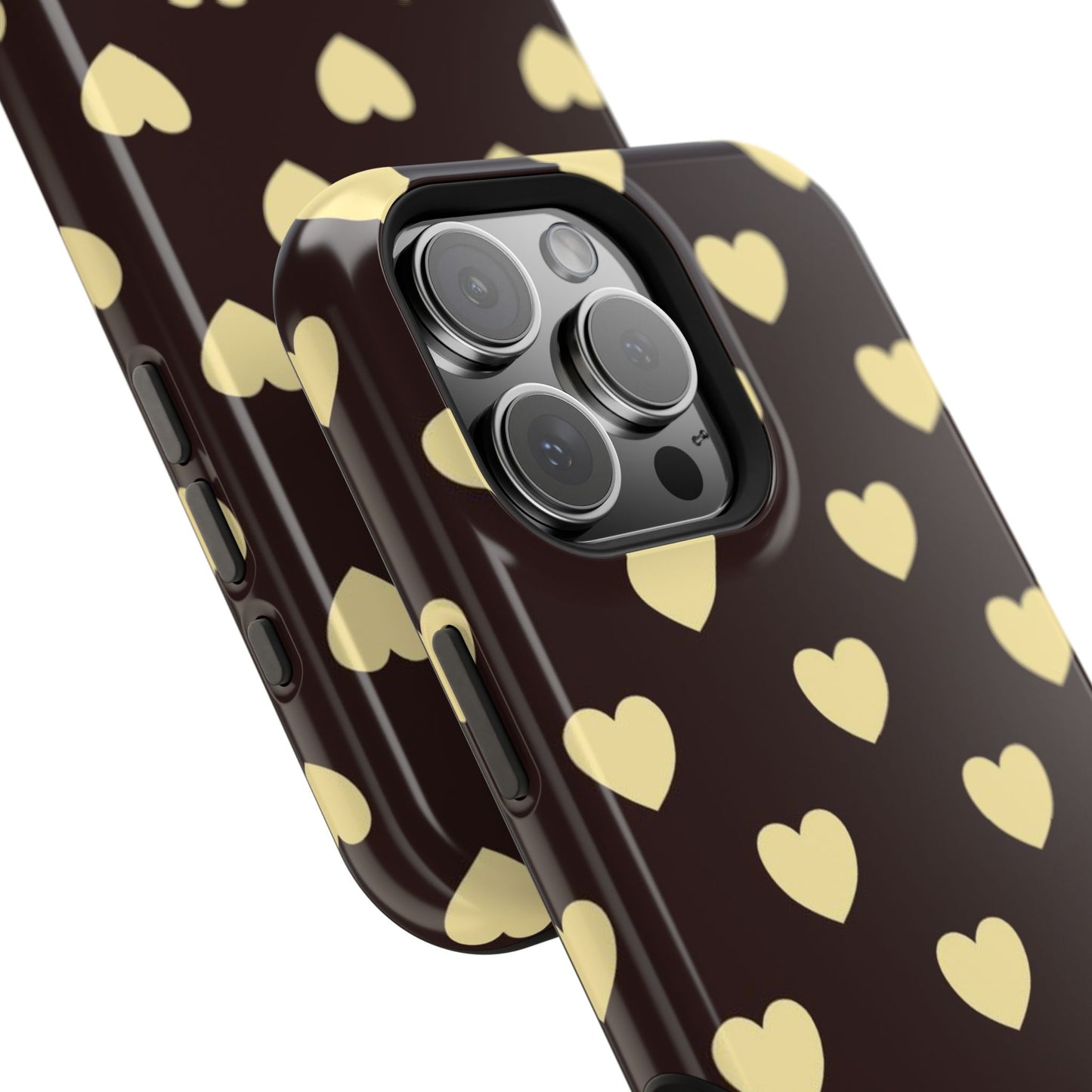 Heart Pattern Magnetic Impact-Resistant Phone Case